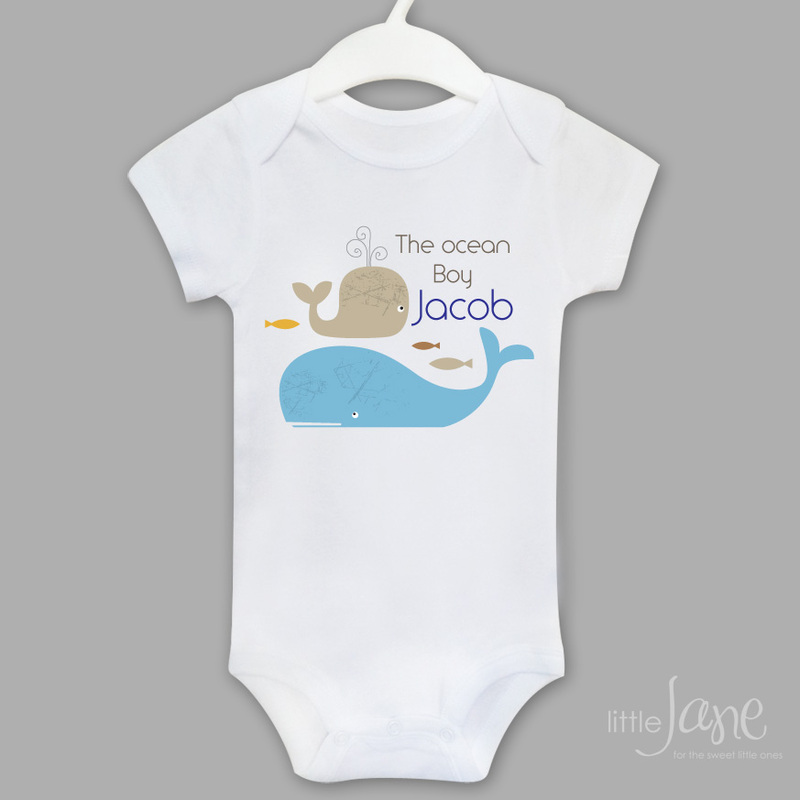 Personalized Baby Bodysuit - Little Jane . Baby and Kids Accessories